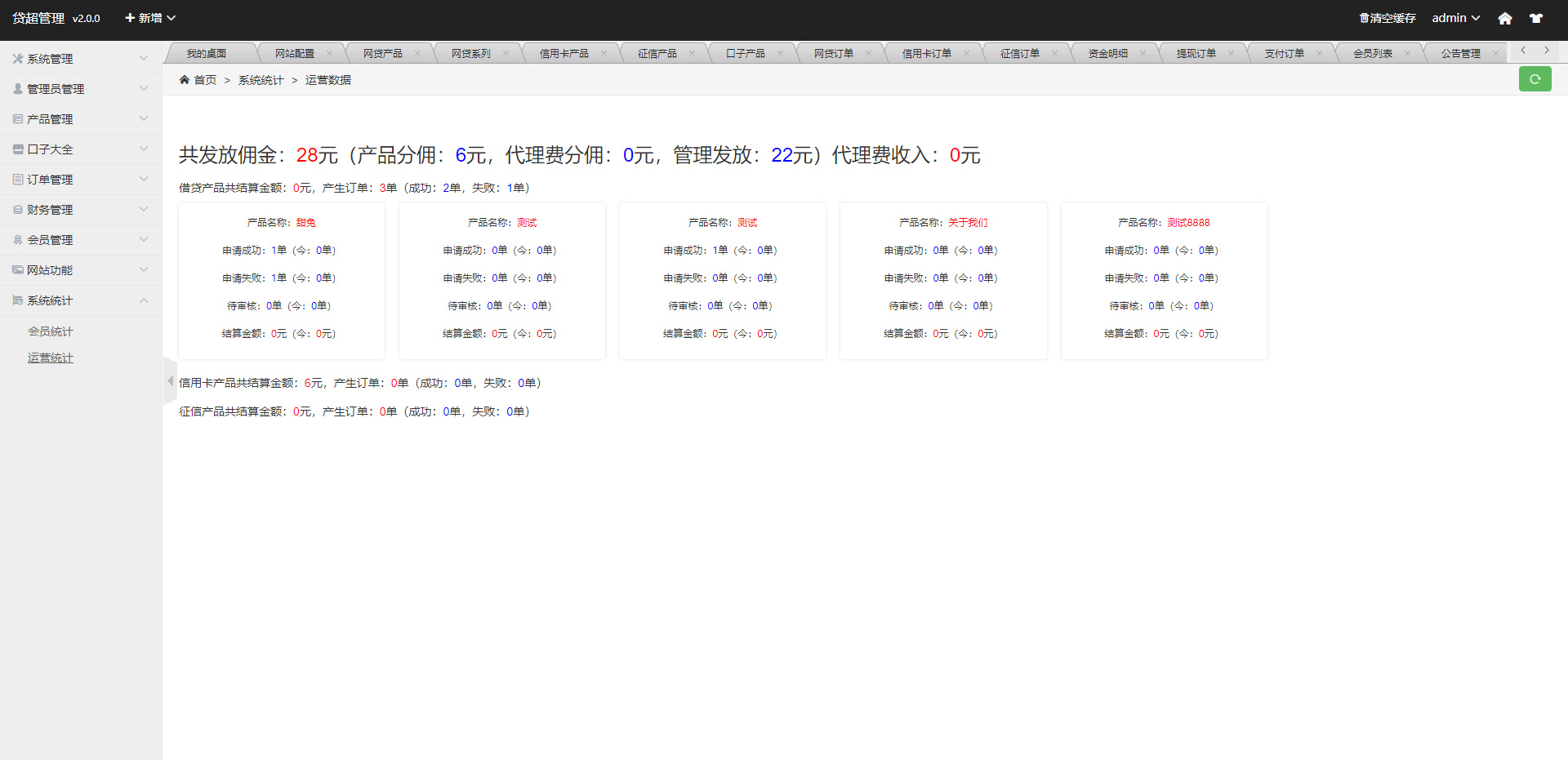 【贷款超市金融分销系统】金融超市支持三级分销与信用卡超市带口子大全[二开源码]