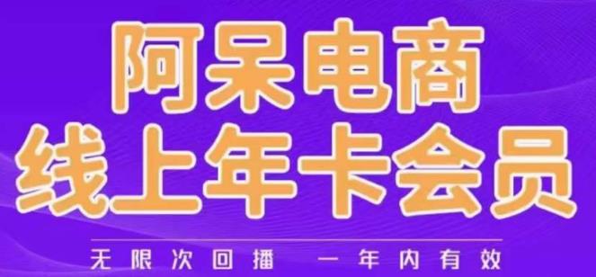 （5025期）阿呆电商线上年会员，阿呆电商干货分享（更新中）